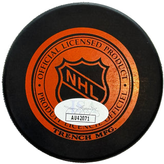 Bernie Parent & Bill Barber Autographed Official Hockey Puck (JSA)