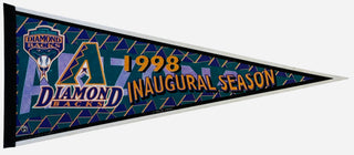 1998 Arizona Diamondback Inaugural Season Pennant Banner