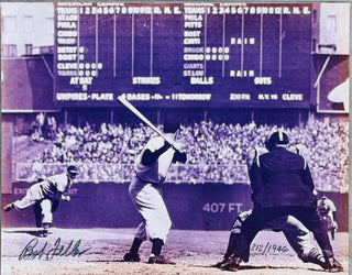 Bob Feller Autographed 11x14 Baseball Photo LE 212/1946