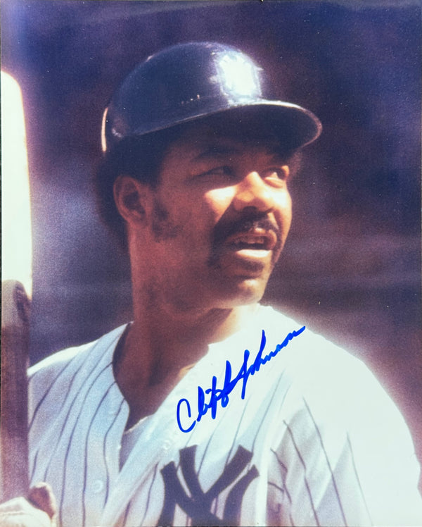 Cliff Johnson Autographed Yankees 8x10 Baseball Photo