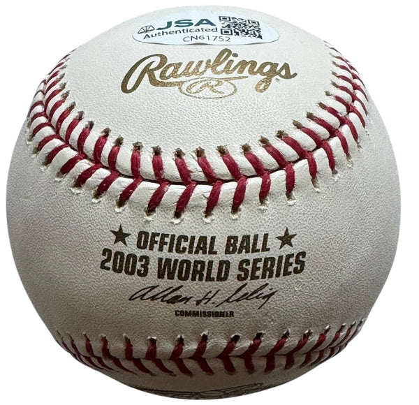 Mariano Rivera Autographed 2003 World Series Baseball (JSA)
