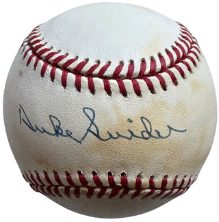Duke Snider Autographed Official National League Baseball (PSA)
