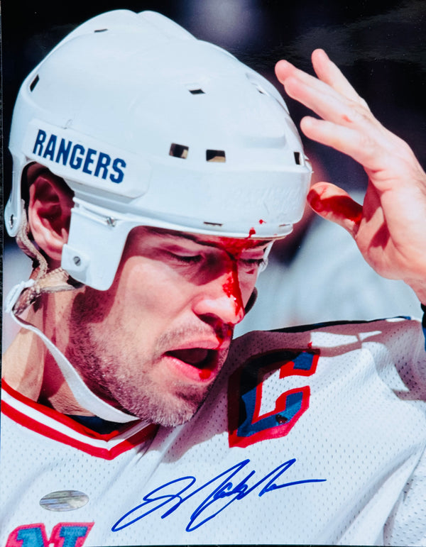Mark Messier Autographed 8x10 Rangers Hockey Photo (Steiner)