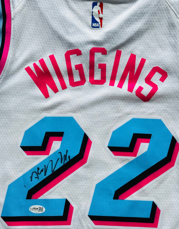 Andrew Wiggins Autographed Miami Heat Nike Vice Swingman Jersey (JSA)