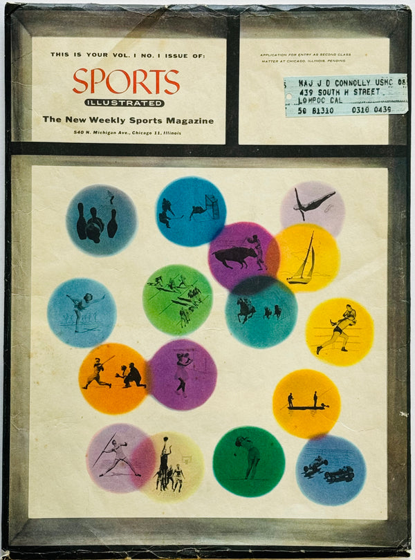 Sports Illustrated Aug 16, 1954 First Issue Complete w/Uncut Baseball Cards and mailer