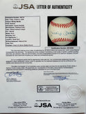 Mickey Mantle Autographed Official American League Baseball (JSA)