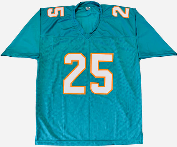 Jaylen Wright Autographed Miami Dolphins Custom Jersey (Beckett)