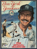 Billy Martin Autographed 1983 Yankees Official Yearbook Framed (PSA)