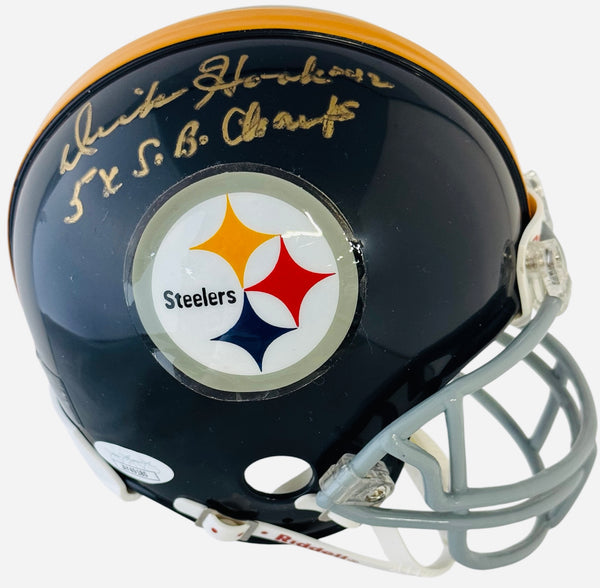 Dick Hoak Autographed Steelers Mini Helmet (JSA)