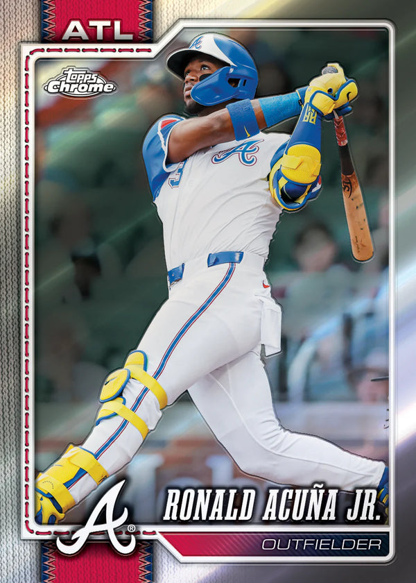 2026 Topps Chrome Baseball Blaster Box (Exclusive BB Seams & Red,White & Blue Refractors)