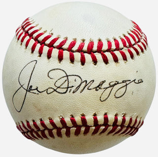 Joe DiMaggio Autographed American League Bobby Brown Baseball (JSA)
