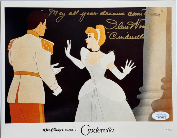 Ilene Woods Autographed 8x10 Photo The Original Voice of Walt Disney's Cinderella (JSA)