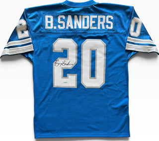 Barry Sanders Autographed Detroit Lions 1991 Mitchell & Ness Throwbacks Jersey (UDA)