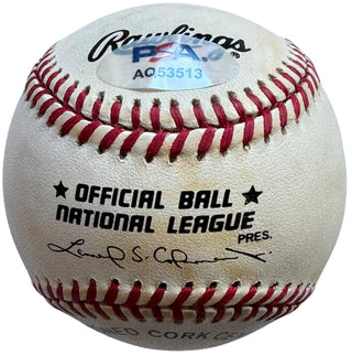 Duke Snider Autographed Official National League Baseball (PSA)