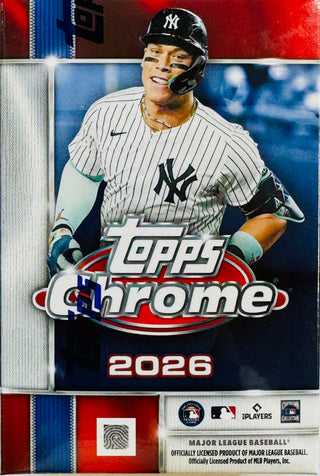 2026 Topps Chrome Baseball Blaster Box (Exclusive BB Seams & Red,White & Blue Refractors)
