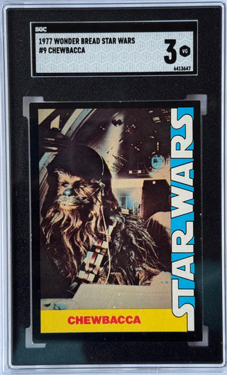 1977 Star Wars Wonder Bread #9 Chewbacca SGC 3