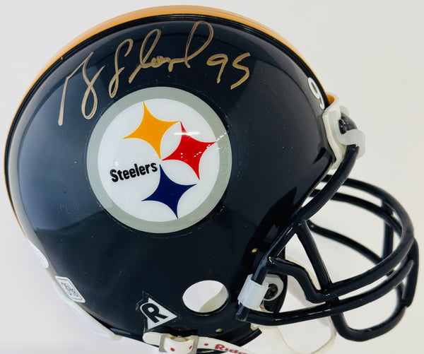 Greg Lloyd Autographed Steelers Mini Helmet (JSA)