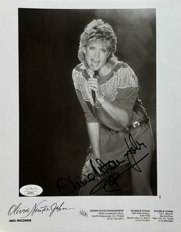 Olivia Newton John Autographed 8x10 Photo (JSA)