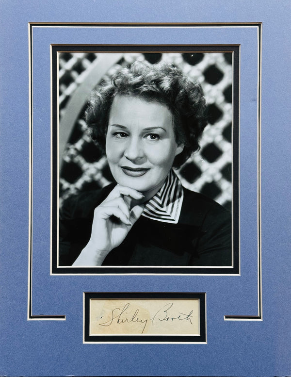 Shirley Booth Autographed Cut Signature with Unsigned 8x10 Photo (JSA)