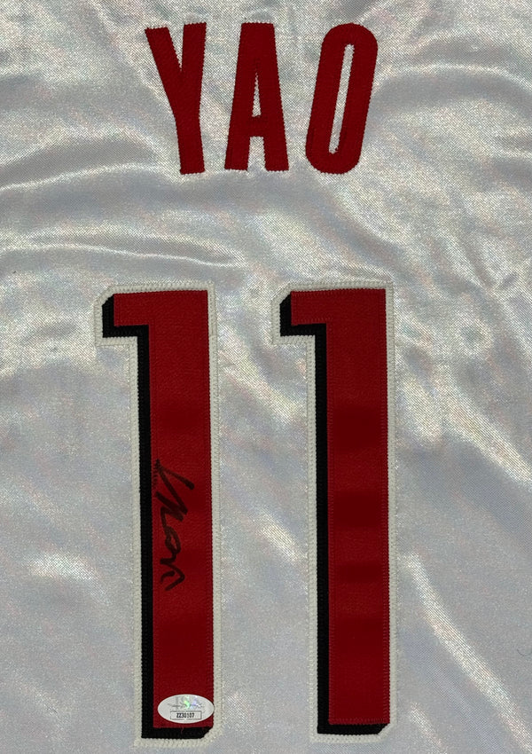 Yao Ming Autographed Houston Rockets Authentic Adidas Jersey (JSA)