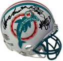 Dolphin Greats Multi Signed Mini Helmet (JSA)