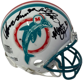 Dolphin Greats Multi Signed Mini Helmet (JSA)