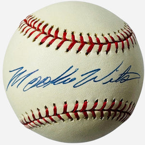 Mookie Wilson Autographed Official Major League Baseball