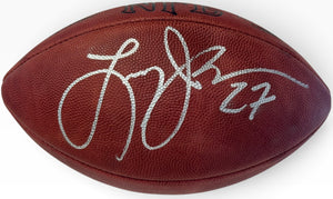 Larry Johnson Autographed Official NFL Wilson Football (JSA)