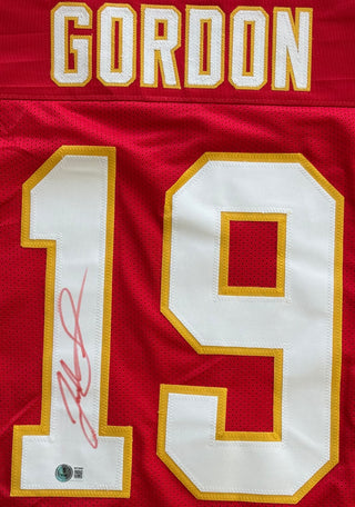Josh Gordon Autographed Chiefs Custom Jersey (Beckett Witness)