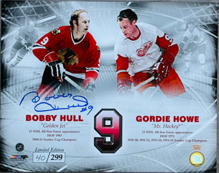 Bobby Hull Autographed 11x14 Hockey Photo LE 40/299