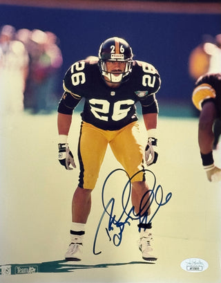 Rod Woodson Autographed Steelers 8x10 Football Photo (JSA)