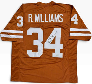 Ricky Williams Autographed Custom Texas Longhorns Jersey (SWAU Witness)