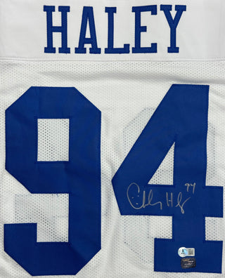 Charles Haley Autographed Dallas Cowboys Custom Jersey (Beckett)