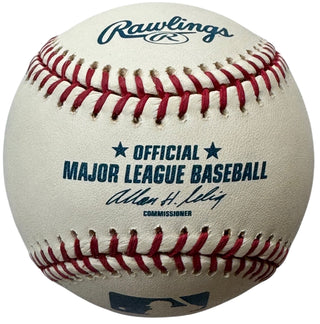 Michael Young Autographed Official Major League Baseball