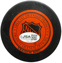 Gordie Howe Autographed Vintage Detroit Red Wings Puck (JSA)