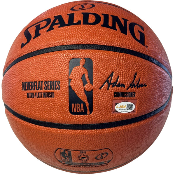 Bam Adebayo Autographed Heat Spalding Basketball (JSA Witness)