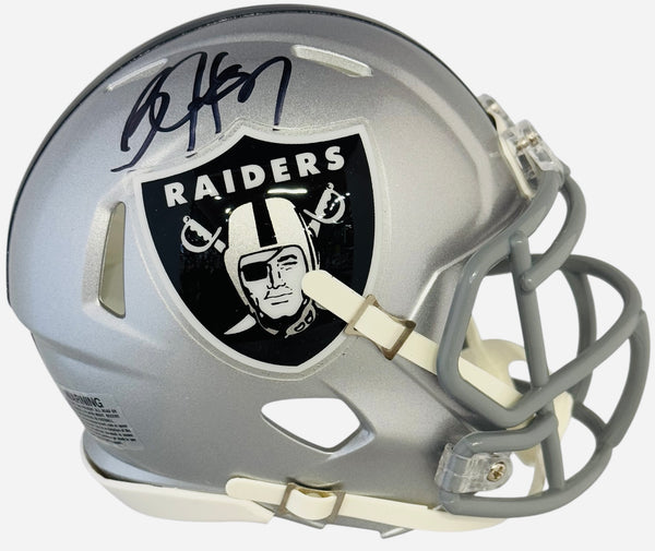 Bo Jackson Autographed Raiders Speed Mini Helmet (Beckett)