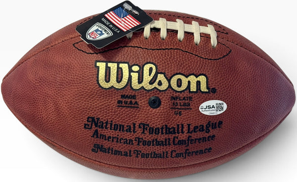 Larry Johnson Autographed Official NFL Wilson Football (JSA)