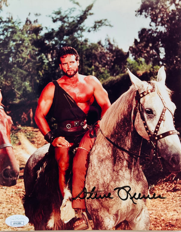 Steve Reeves Autographed 8x10 Photo Hercules (JSA)