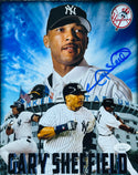 Gary Sheffield Autographed 8X10 Yankees Baseball Photo (JSA)
