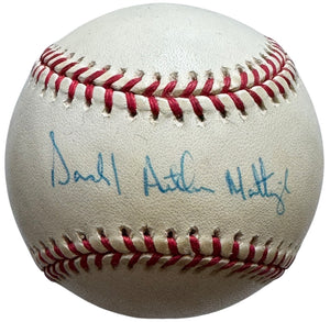 Don Arthur Mattingly Autographed Official Major League Baseball (Reggie Jackson.com)