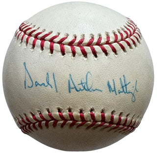 Don Arthur Mattingly Autographed Official Major League Baseball (Reggie Jackson.com)