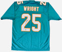 Jaylen Wright Autographed Miami Dolphins Custom Jersey (Beckett)