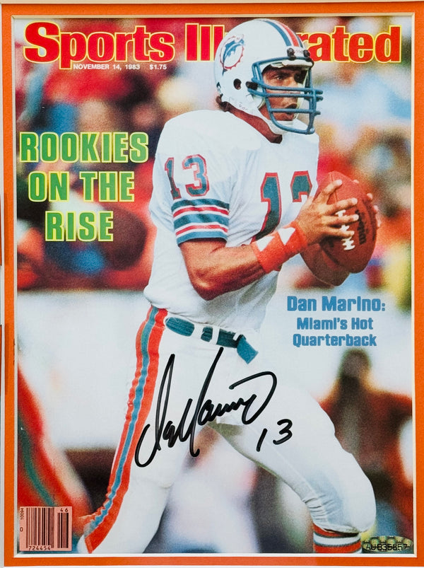 Dan Marino Autographed Sports Illustrated November 14 1983 Rookie Cover Framed (UDA)