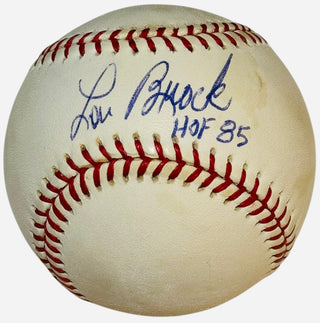 Lou Brock Autographed Official National League Baseball (JSA)