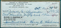 Henry Holliman Autographed Check with Unsigned 8x10 Photo