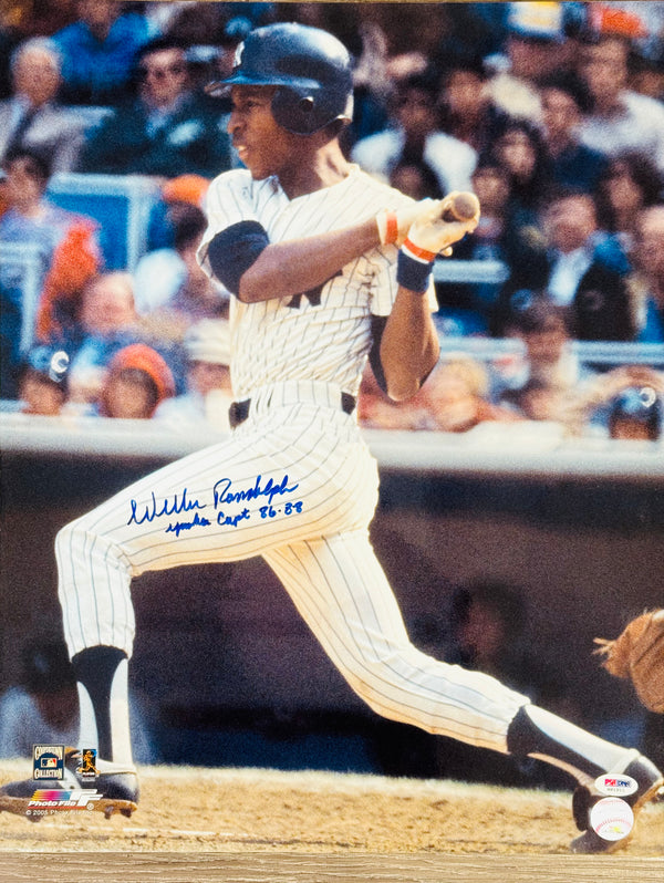 Willie Randolph Autographed Yankees 16X20 Baseball Photo (PSA)