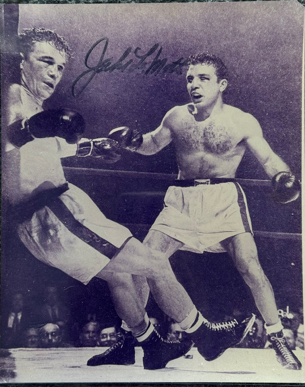 Jake LaMotta Autographed 8x10 Boxing Photo