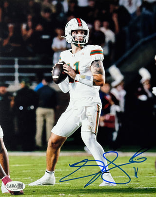 Carson Beck Autographed Miami Hurricanes 8x10 Photo (JSA)