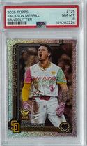 Jackson Merrill 2025 Topps Sandglitter #125 PSA NM-MT 8